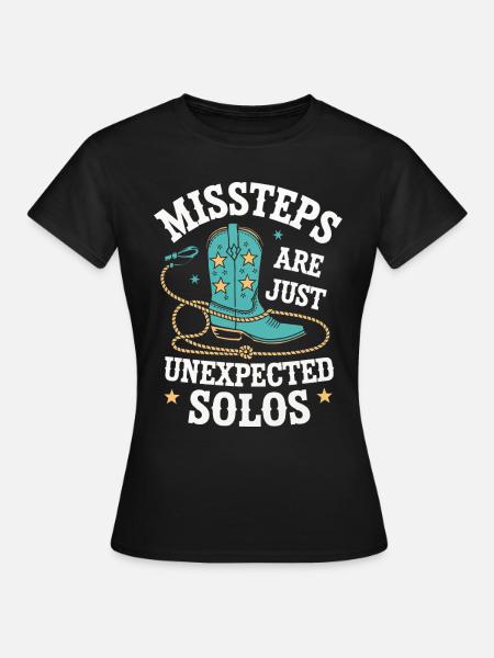 Line Dancing Tanzen Tänzer - Frauen T-Shirt - Schwarz
