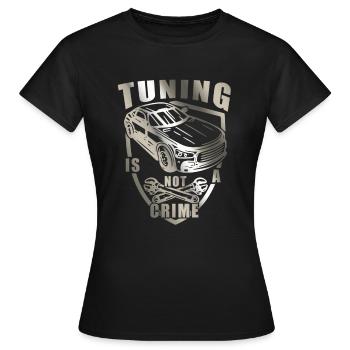 Tuning - T-shirt Femme - noir - Devant - AI Model Female 172 dark (172cm)
