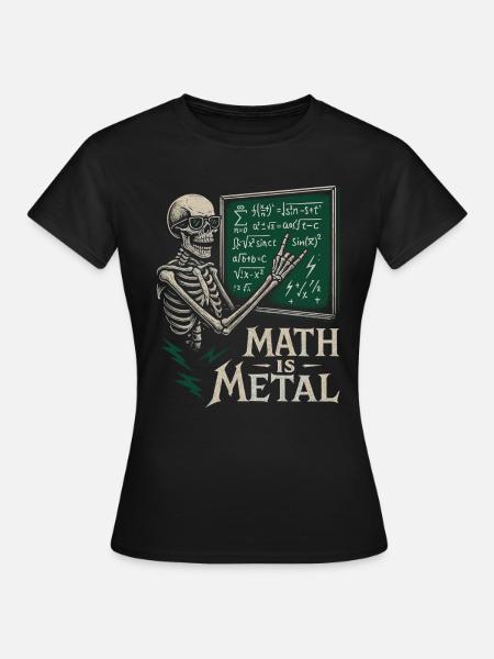 Falda de pizarra de esqueleto de metal - Camiseta mujer - negro