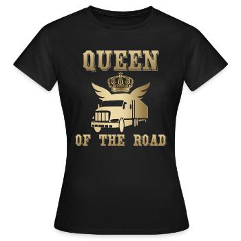 Queen of the Road, Queen of the Streets! - Women's T-Shirt - black - Front - AI Model Female 172 dark (172cm)