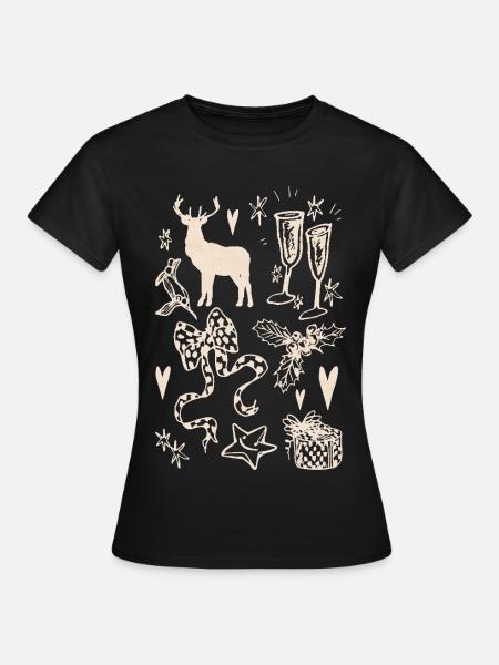 WEIHNACHTSSAMMLUNG - Frauen T-Shirt - Schwarz