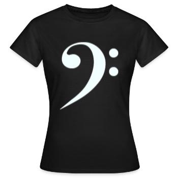 Touche de basse - T-shirt Femme - noir - Devant - AI Model Female 172 dark (172cm)