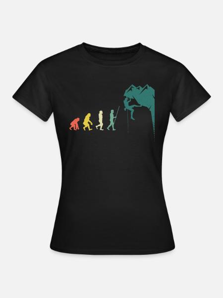 Boulderer Evolution Climbing Wall - Women's T-Shirt - black