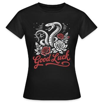 Good Luck - Frauen T-Shirt - Schwarz - Vorne - AI Model Female 172 dark (172cm)