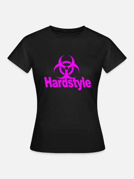 Hardstyle Biohazard Techno Shirt Frauen - Frauen T-Shirt - Schwarz