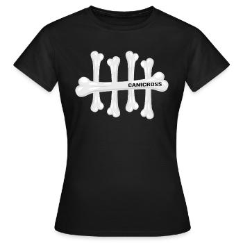 canicross Hundesport laufen mit Hund Dog-Training - Frauen T-Shirt - Schwarz - Vorne - AI Model Female 172 dark (172cm)