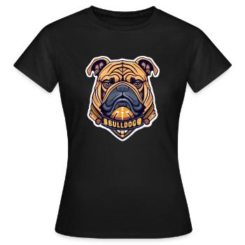 Bulldog - Frauen T-Shirt - Schwarz - Vorne - AI Model Female 172 dark (172cm)