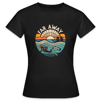 Scuba Diving - Frauen T-Shirt - Schwarz - Vorne - AI Model Female 172 dark (172cm)
