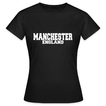 Manchester - Women's T-Shirt - black - Front - AI Model Female 172 dark (172cm)