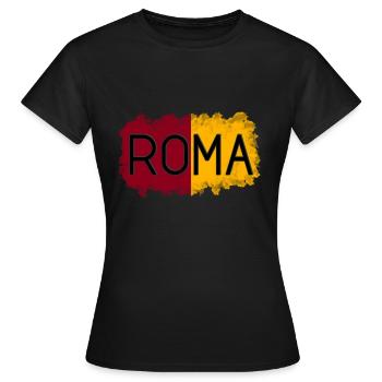 Roma - Frauen T-Shirt - Schwarz - Vorne - AI Model Female 172 dark (172cm)