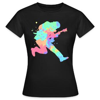 Guitarist - Women's T-Shirt - black - Front - AI Model Female 172 dark (172cm)