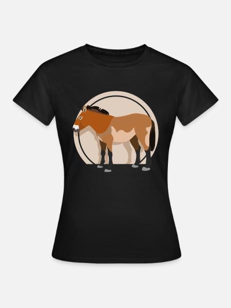 przewalski horse 01 - Frauen T-Shirt - Schwarz
