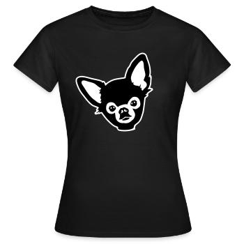 Chihuahua - T-shirt Femme - noir - Devant - AI Model Female 172 dark (172cm)
