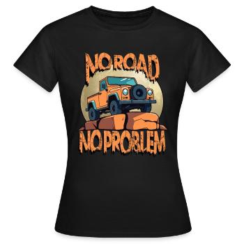 Conducteur de véhicule hors route - T-shirt Femme - noir - Devant - AI Model Female 172 dark (172cm)