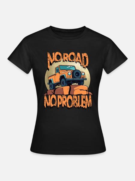 Geländewagen Fahrer - Frauen T-Shirt - Schwarz