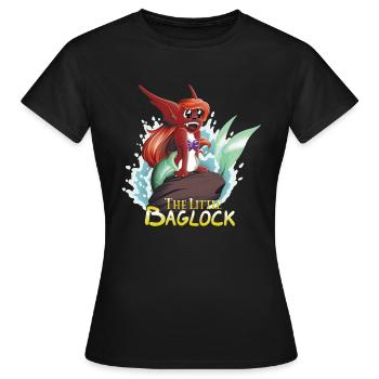 The Little Baglock - T-shirt Femme - noir - Devant - AI Model Female 172 dark (172cm)