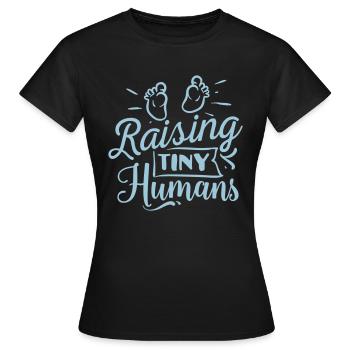 Élever des humains minuscules - T-shirt Femme - noir - Devant - AI Model Female 172 dark (172cm)