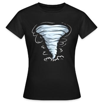 Storm chasers Storm lover Tornado - Women's T-Shirt - black - Front - AI Model Female 172 dark (172cm)