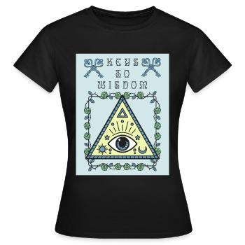 Third Eye, The All Seeing Eye, Occult - Women's T-Shirt - black - Front - AI Model Female 172 dark (172cm)