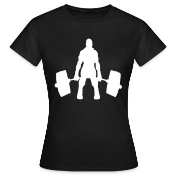 BODYBUILDER LOGO - T-shirt Femme - noir - Devant - AI Model Female 172 dark (172cm)