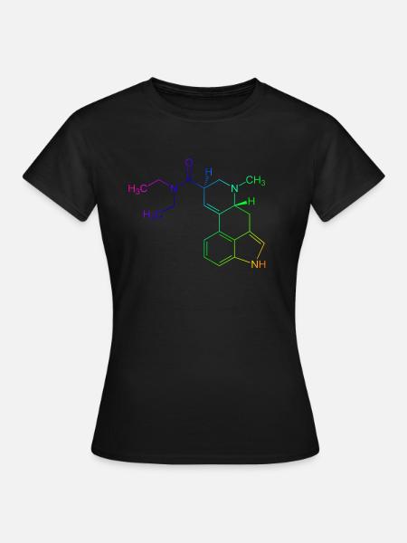 LSD farbig - Frauen T-Shirt - Schwarz