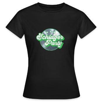 DEUTSCHE SCHLAGER VOLKSMUSIK LIEBE GESCHENK - Frauen T-Shirt - Schwarz - Vorne - AI Model Female 172 dark (172cm)