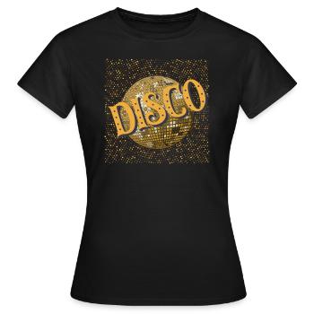 Disco. - Women's T-Shirt - black - Front - AI Model Female 172 dark (172cm)