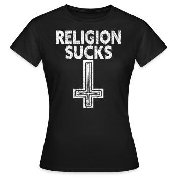 Religion Agaçant anti-agnostique agnostique religieux - T-shirt Femme - noir - Devant - AI Model Female 172 dark (172cm)