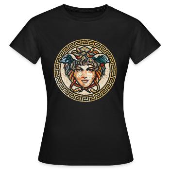 Medusa - Women's T-Shirt - black - Front - AI Model Female 172 dark (172cm)