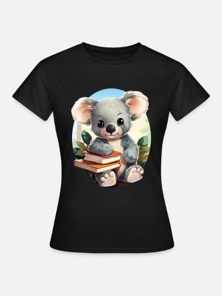 Koala - Frauen T-Shirt - Schwarz