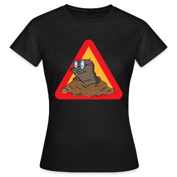 taupe - T-shirt Femme - noir - Devant - AI Model Female 172 dark (172cm)