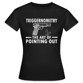 2nd Amendment Rights Triggernometry Gun - Frauen T-Shirt - Schwarz - Vorne - AI Model Female 172 dark (172cm)