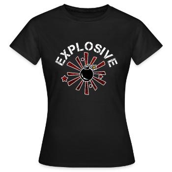 Explosive bomb danger Explosive Sexy - Women's T-Shirt - black - Front - AI Model Female 172 dark (172cm)