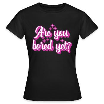 Êtes-vous ennuyé mais rétro - T-shirt Femme - noir - Devant - AI Model Female 172 dark (172cm)