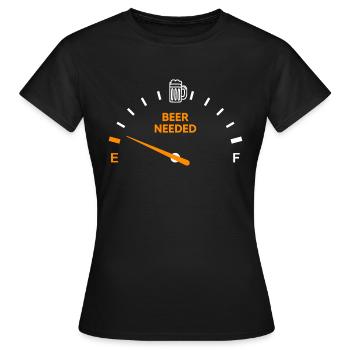 toast à la bière café en bière buveur de bière réservoir de bière - T-shirt Femme - noir - Devant - AI Model Female 172 dark (172cm)
