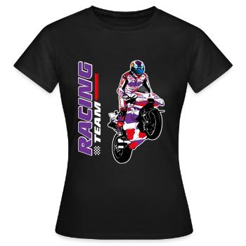 Motorcycle Racing - Superbike - Women's T-Shirt - black - Front - AI Model Female 172 dark (172cm)