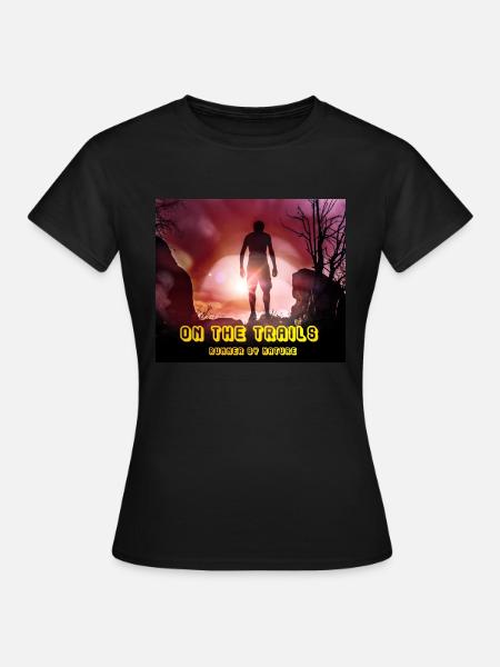 Auf den Trails - Frauen T-Shirt - Schwarz