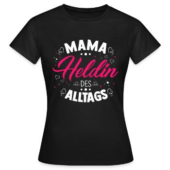 Mama Geschenkidee - Frauen T-Shirt - Schwarz - Vorne - AI Model Female 172 dark (172cm)