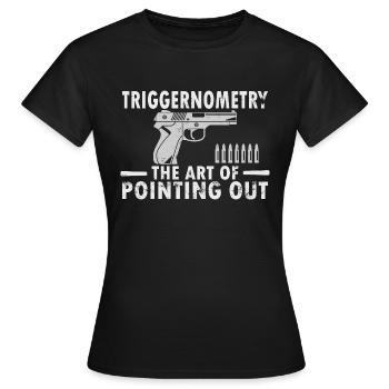 2nd Amendment Rights Triggernometry Gun - Frauen T-Shirt - Schwarz - Vorne - AI Model Female 172 dark (172cm)