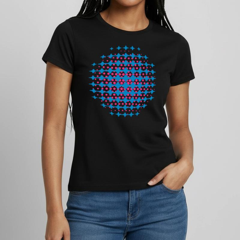 FUNKY DISCO SPACE SUPERNOVA (FR) - MOIRE PATTERNS T-shirt Femme