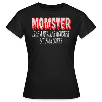 Halloween Mama Mütter Humor Momster - Frauen T-Shirt - Schwarz - Vorne - AI Model Female 172 dark (172cm)