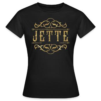 Jette or - T-shirt Femme - noir - Devant - AI Model Female 172 dark (172cm)