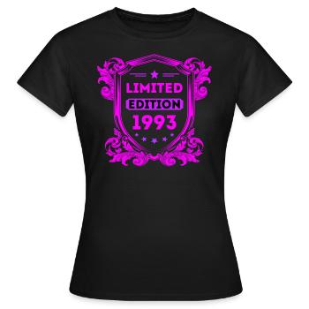 1993 - Women's T-Shirt - black - Front - AI Model Female 172 dark (172cm)