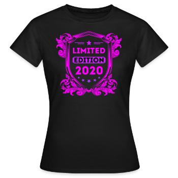 2020 - Frauen T-Shirt - Schwarz - Vorne - AI Model Female 172 dark (172cm)