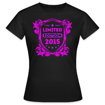 2015 - Women's T-Shirt - black - Front - AI Model Female 172 dark (172cm)