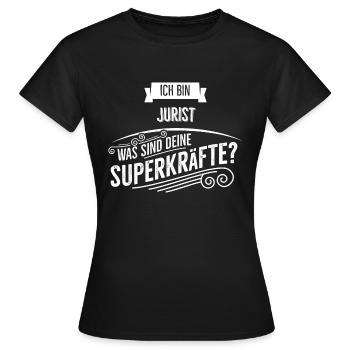 Jurist - Frauen T-Shirt - Schwarz - Vorne - AI Model Female 172 dark (172cm)