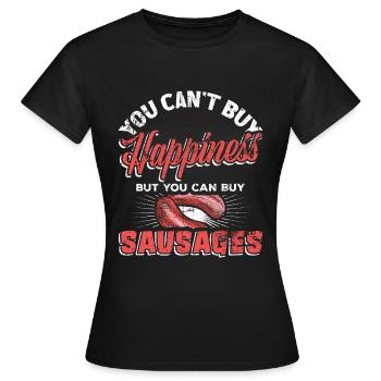 Saucisses Fleischser Saucisse - T-shirt Femme - noir - Devant - AI Model Female 172 dark (172cm)