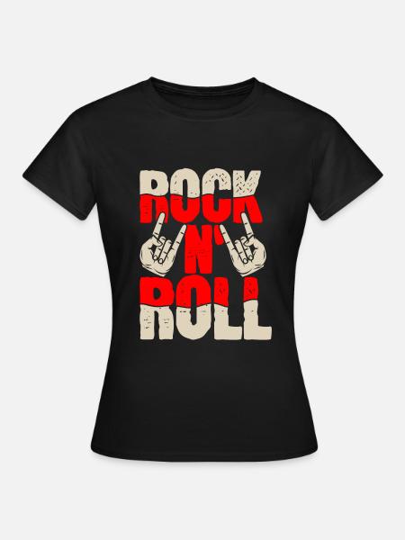 Rock n roll - T-shirt Femme - noir
