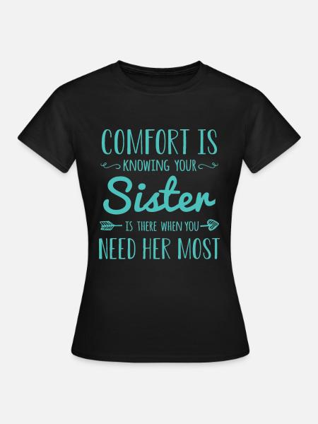 Schwester Schwestern - Frauen T-Shirt - Schwarz