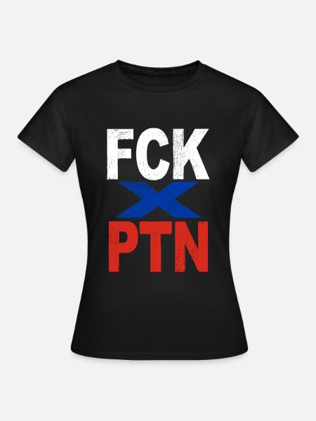 FCK PTN - Frauen T-Shirt - Schwarz